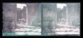 Ruines et vestiges d'un temple romain.