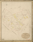Creton. Tableau d'assemblage _ du Plan Parcellaire de la Commune de Creton _ Canton de Damville - Evreux - Eure. _ Terminé sur le Terrain le 15 Décembre 1839 , sous l'administration de M. de Monicault, Préfet _ M. Huet, Maire _ sous la Direction de M. Garnier, Directeur des Contributions directes _ M. Le Fébure, Géomètre en Chef. _ Par M. Drouet, Géomètre de 1re classe.