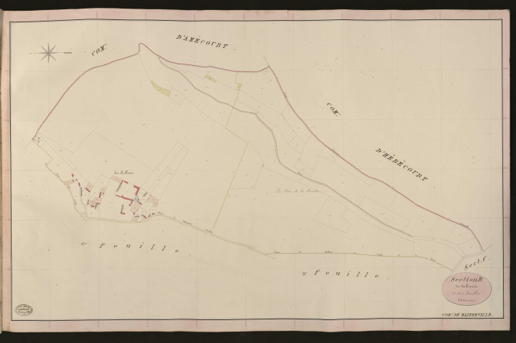 Mainneville. Section B _ des Cailleteaux _ 2e de 3 Feuilles
