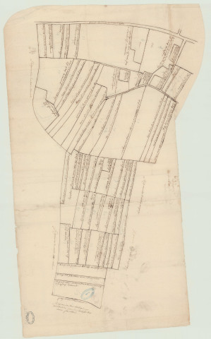 Bois-Anzeray - 1- "Plan et description de l'ainesse de La Blanchetière". *
