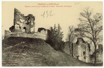 Château-sur-Epte. Château construit par Guillaume le- Roux-Ensemble des Ruines.