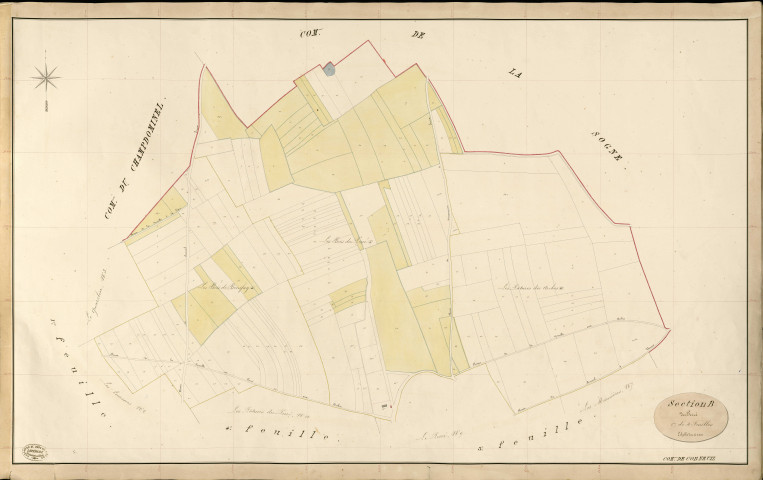 Corneuil. Section B _ du Perré _ 2e de 4 Feuilles