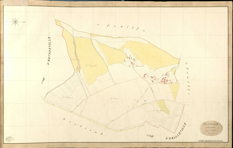Chapelle-du-bois-des-Faulx (La). Section B _ de Brosmesnil _ 2e de 3 feuilles