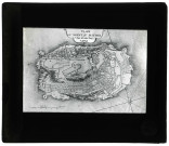 Abbaye du Mont-Saint-Michel (Manche), plan de l'ilot publié par N. de Fer à Paris .