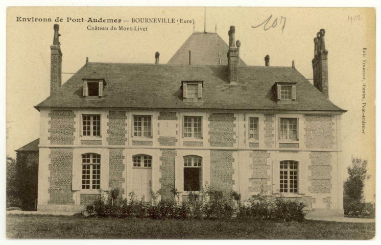 Bourneville. Château du Mont-Livet.