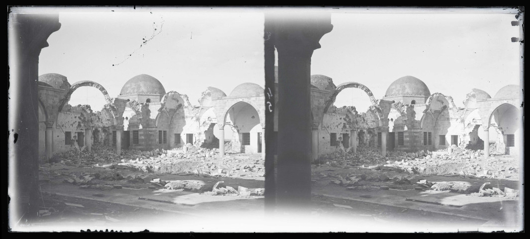 Ruines de la mosquée Al-Majdal à Ascalon (Israël).