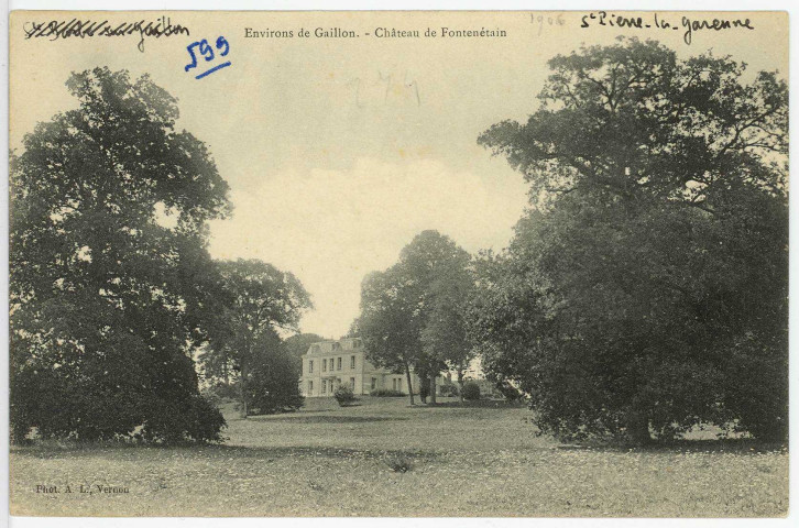 Saint-Pierre-la-Garenne. Château de Fontenétain.