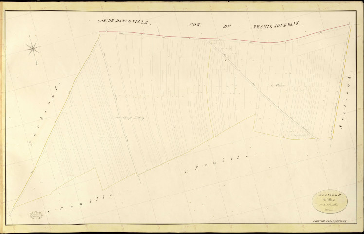 Canappeville. Section B _ du Village _ 1re de 8 Feuilles