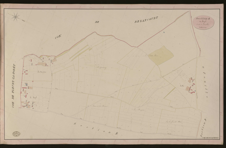 Bosquentin. Section A _ du Fayel _ 1re de 2 Feuilles