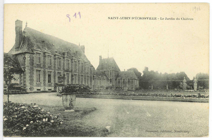 Saint-Aubin-d'Ecrosville. Le Jardin du Château.