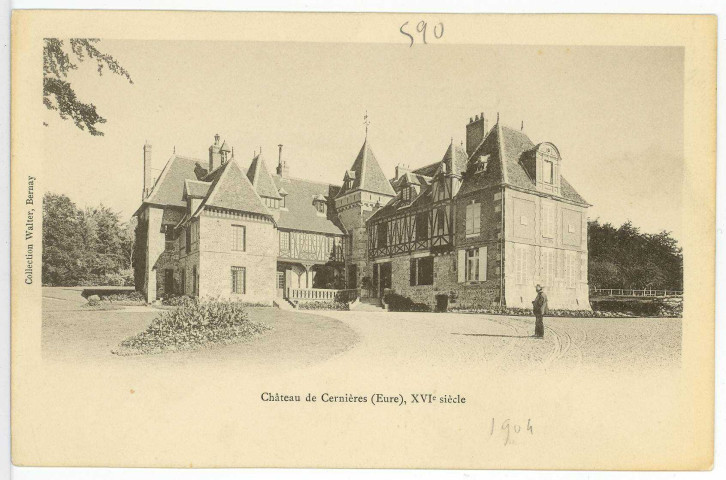 Saint-Pierre-de-Cernières. Château de Cernières, XVIe siècle.