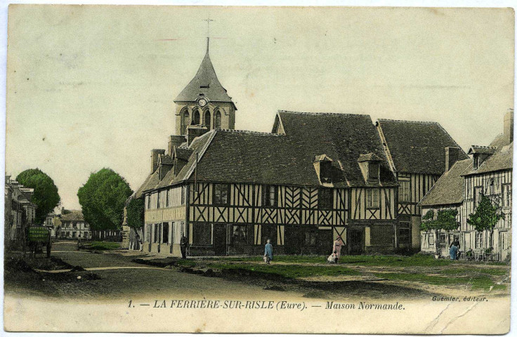 Ferrière-sur-Risle (La). Maison Normande.