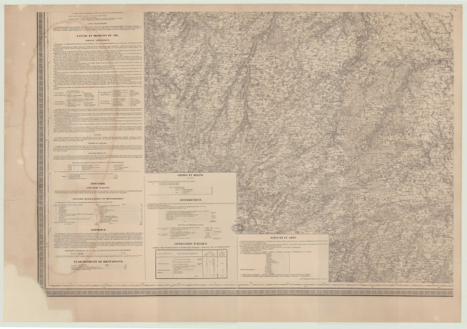 Département de l'Eure. Extrait de la carte topographique de la France levée par les officciers d'état major.