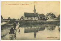 Plessis-Hébert (Le). La Mare et l'Eglise.
