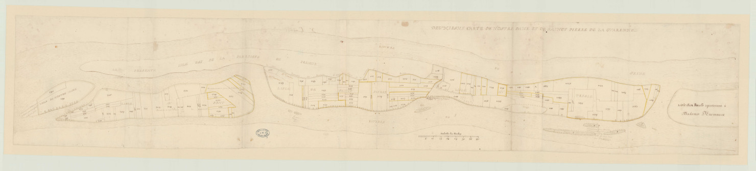 Saint-Pierre-la-Garenne - Cartes des paroisse de Notre-Dame et Saint-Pierre-la-Garenne. *