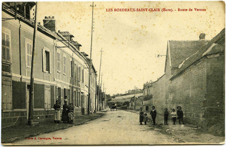 Château-sur-Epte. Bordeaux-Saint-Clair (Les). - Route de Vernon.