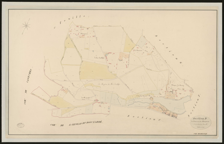 Bernay. Section D _ de Crosnier et de Champeaux _ 2e et dernière Feuille