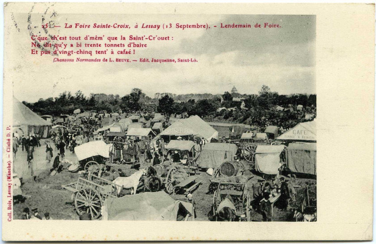 Basse-Normandie. La Foire Sainte-Croix, à Lessay (12 Septembre). - Lendemain de Foire.