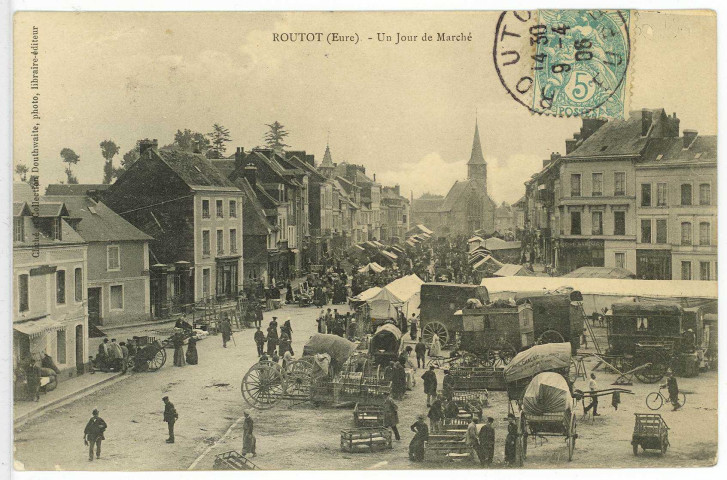 Routot. Un jour de Marché.