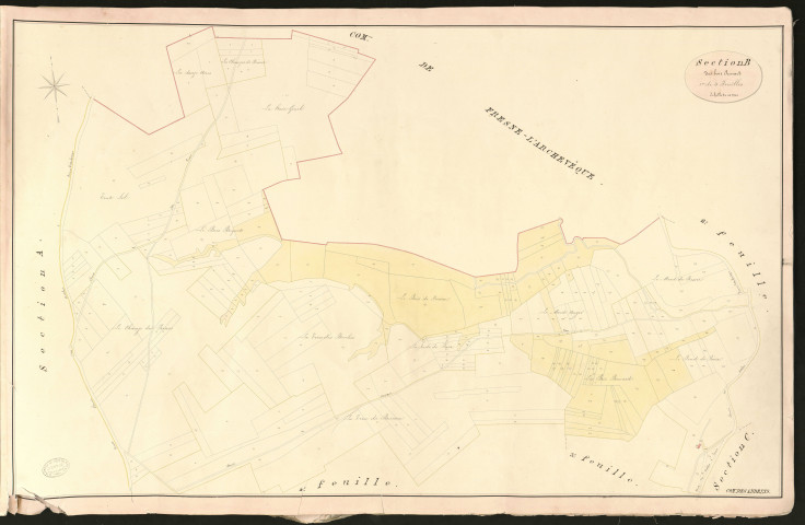 Andelys (Les). Section B _ des bois Renard _ 1re de 4 Feuilles