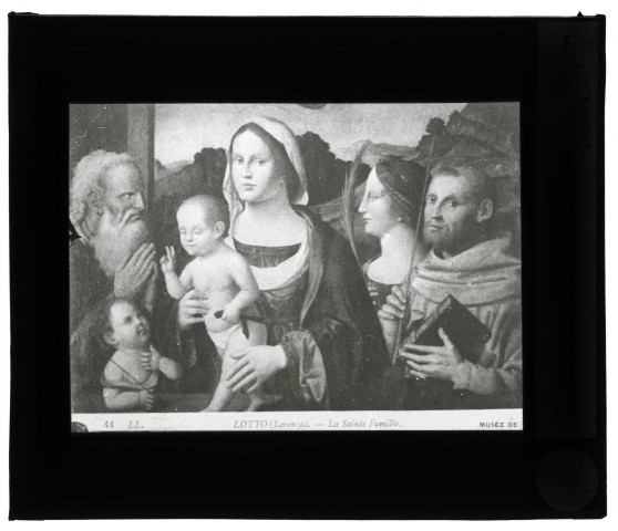 Musée de Dijon (Bourgogne), tableau de Bernardino Luini « La Sainte-Famille ».
