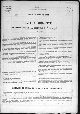 HACQUEVILLE 1936