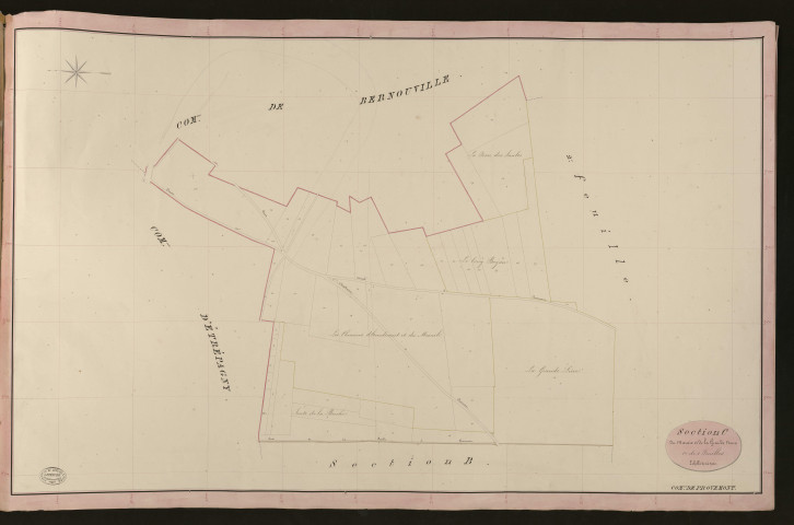 Provemont. Section C _ du Marais et de la Grande Noue _ 1re de 2 Feuilles