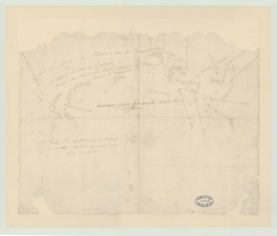 Breteuil – Bémécourt - "Triage des Deffends du parc de Breteuil et des Cornets de Bémécourt". *