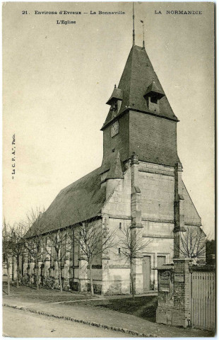 Bonneville-sur-Iton (la). Environs d'Evreux. - La Bonneville - L'Eglise.