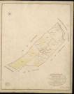 Hardencourt-Cocherel. Tableau d'assemblage _ du Plan Parcellaire de la Commune de Hardencourt _ Canton de Pacy sur Eure - Evreux - Eure. _ Terminé sur le Terrain le 25 Juillet 1851, sous l'administration de M. Le Comte Guyot, Préfet _ M. Bertin, Maire _ et sous la Direction de M. Chauveau, Directeur des Contributions directes _ M. Lefébure, Géomètre en Chef. _ Par M. Lenglet, Géomètre de 1re classe.