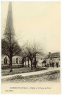 Doudeauville-en-Vexin. L'église et le bureau de tabac.