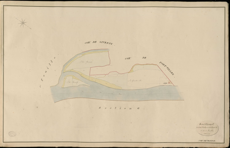Vernon. Section C _ de la Côte Ste Catherine et de la Grande Ile _ 2e de 3 Feuilles