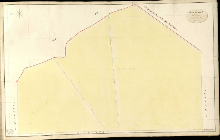 Beaubray. Section B _ du Village _ 3e de 5 Feuilles