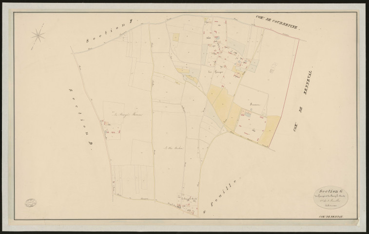 Bernay. Section G _ des Granges et du Bourg le Comte _ 1re de 2 Feuilles