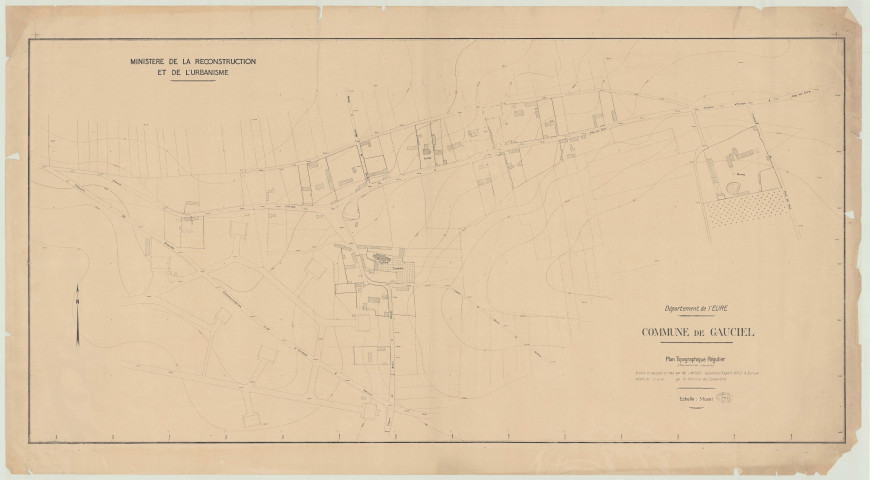 Gauciel _ MRU _ Plan topographique régulier