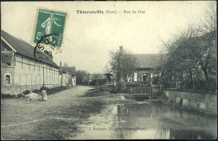 Bazincourt-sur-Epte. Thierceville - Rue du Gué.