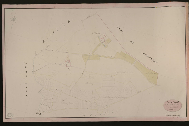 Tourny. Section E _ du Fay et de la Théroudière _ 1re de 3 Feuilles