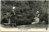 Divers. Scènes de la Vie Normande. - A la fontaine.