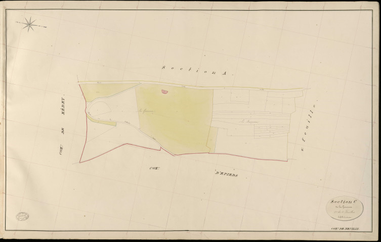 Neuilly. Section C _ de la Garenne _ 1re de 4 Feuilles