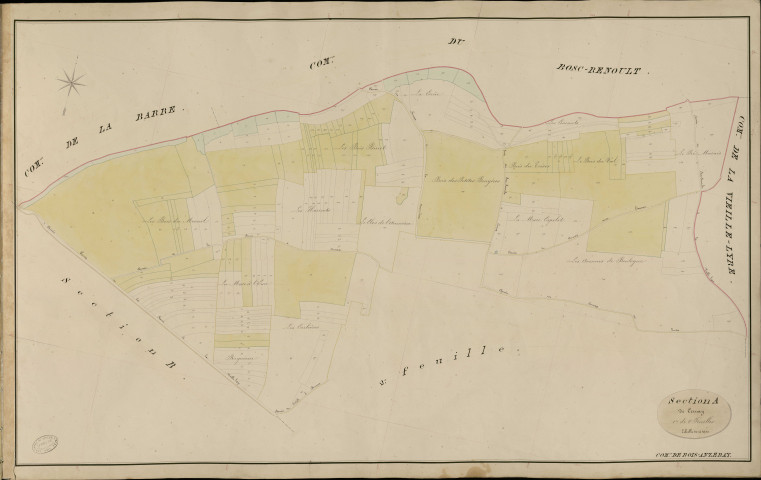 Bois-Anzeray. Section A _ de Cernay _ 1re de 2 Feuilles