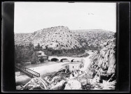 Vue des hauteurs du Nahr-El-Kalb (Liban).