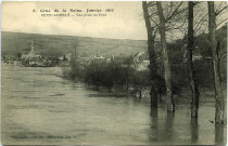 Andelys (Les). Crue de la Seine, Janvier 1910 - Petit Andely Vue prise du Pont.