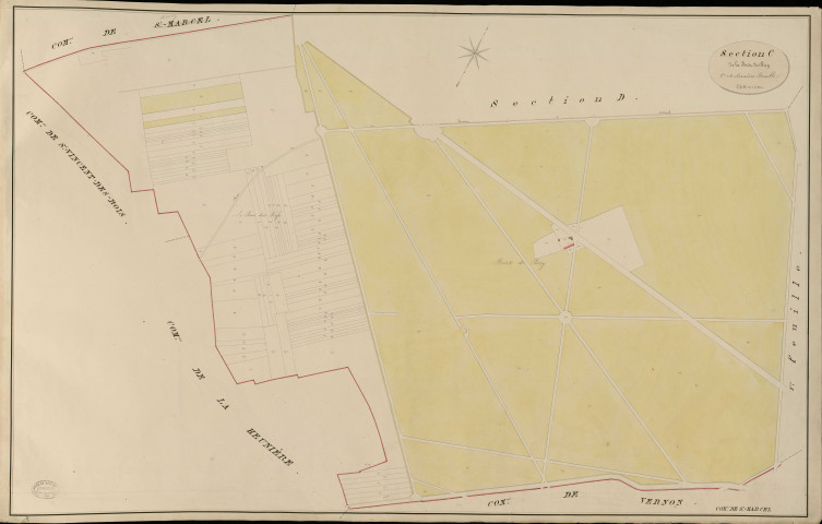 Saint-Marcel. Section C _ de la Forêt de Bizy _ 2e et dernière Feuille