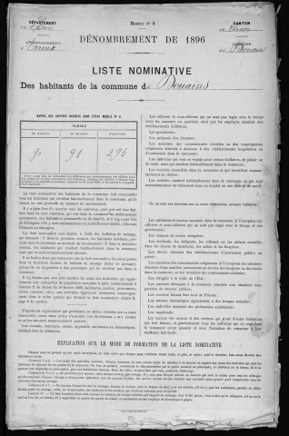 DOUAINS 1896