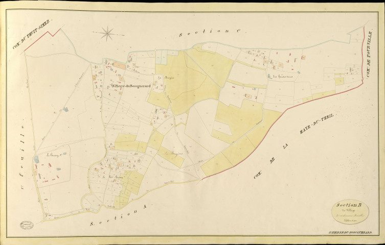 Saint-Pierre-du-Bosguérard. Section B _ du Village _ 2e et dernière Feuille