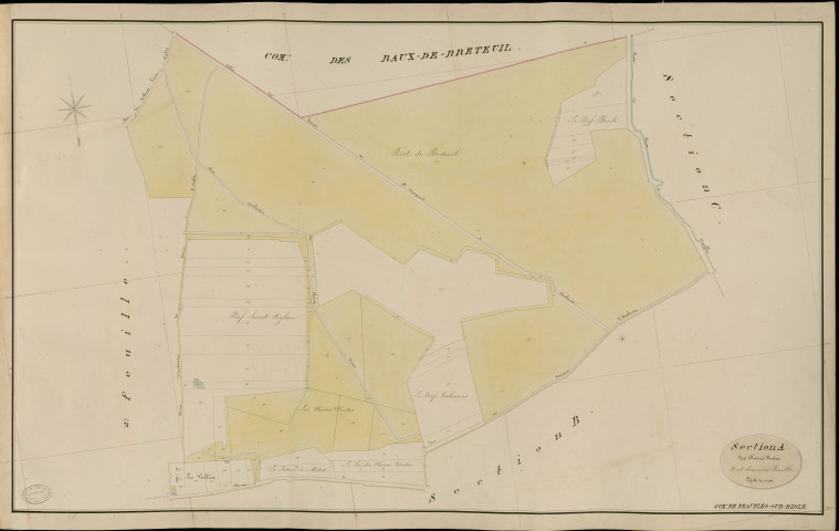 Neaufles-sur-Risle. Section A _ des Claires Ventes _ 3e et dernière Feuille