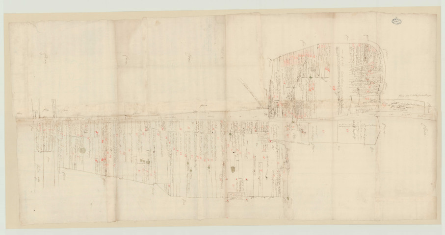 Baux-Sainte-Croix (Les) - 1- "Plan de la paroisse. 1ere carte". * 2- "Plan de la paroisse. 2e carte". *