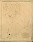 Reuilly. Tableau d'assemblage _ du Plan Parcellaire de la Commune de Reuilly _ Canton de Evreux (nord) - Evreux - Eure. _ Terminé sur le Terrain le 19 Aout 1841 , sous l'administration de M. de Monicault, Préfet _ M. Jouen, Maire _ sous la Direction de M. Garnier, Directeur des Contributions directes _ M. Le Fébure, Géomètre en Chef. _ Par M. Ledanois, Géomètre de 1re classe.