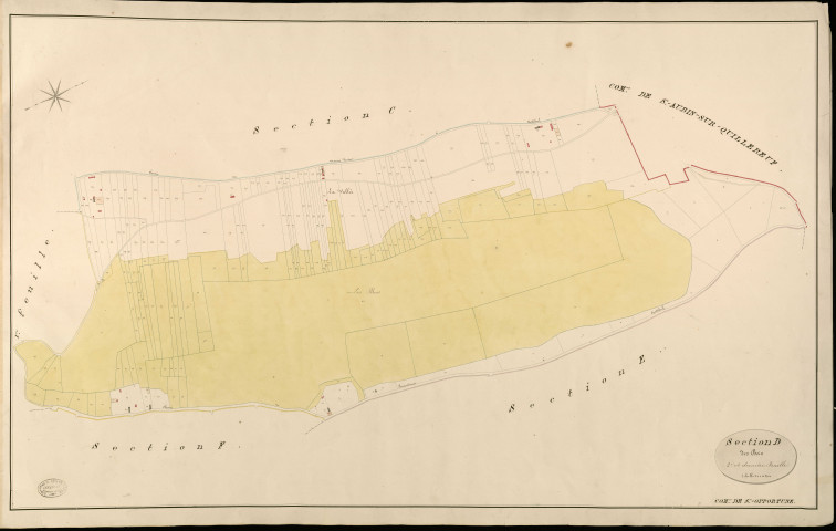 Sainte-Opportune-la-Mare. Section D _ des Bois _ 2e et dernière Feuille