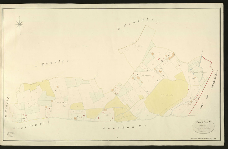 Saint-Pierre-de-Cormeilles. Section B _ de la Côte _ 2e de 4 Feuilles